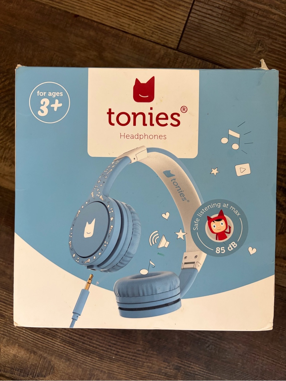 tonies Kids Over-Ear Headphones in Light Blue — Safe 85 dB Volume